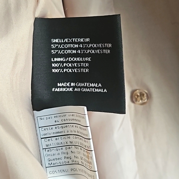 Via Spiga Double Breasted Belted Trench Coat Large - Picture 8 of 9